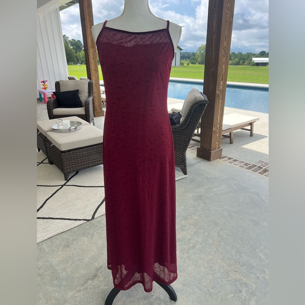 Vintage Y2K Giorgio Fiorelli whimsygoth sheer floral dress